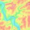 Mapa topográfico Falls Township, altitud, relieve