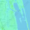 Mapa topográfico North Palm Beach, altitud, relieve