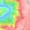 Mapa topográfico A Cova, altitud, relieve