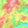 Mapa topográfico Hoppstädten, altitud, relieve