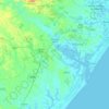 Mapa topográfico Itaporanga d'Ajuda, altitud, relieve