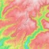 Mapa topográfico Le Cayrol, altitud, relieve