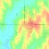 Mapa topográfico Treynor, altitud, relieve
