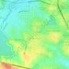 Mapa topográfico Jangurussu, altitud, relieve