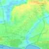 Mapa topográfico Saint-Vincent-sur-Jard, altitud, relieve