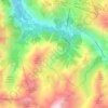 Mapa topográfico Venosc, altitud, relieve
