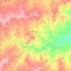 Mapa topográfico Mason County, altitud, relieve