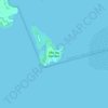 Mapa topográfico Ilha das Pombas, altitud, relieve