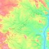 Mapa topográfico Adavi, altitud, relieve