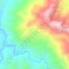 Mapa topográfico Vereda La Esperanza, altitud, relieve