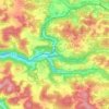 Mapa topográfico Weigendorf, altitud, relieve