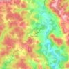 Mapa topográfico Montcléra, altitud, relieve