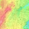 Mapa topográfico Zona 4, altitud, relieve