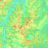 Mapa topográfico Parelheiros, altitud, relieve
