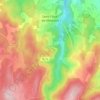 Mapa topográfico Saint-Flour-de-Mercoire, altitud, relieve