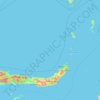 Mapa topográfico Nord-Sulawesi, altitud, relieve