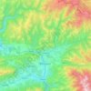 Mapa topográfico Petrila, altitud, relieve