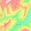 Mapa topográfico Paz de Río, altitud, relieve