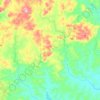 Mapa topográfico Bandeirinha, altitud, relieve