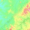 Mapa topográfico Mara Rosa, altitud, relieve