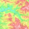 Mapa topográfico Ségur, altitud, relieve