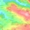 Mapa topográfico Trasliste, altitud, relieve