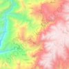 Mapa topográfico Tauca, altitud, relieve