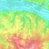 Mapa topográfico Angé, altitud, relieve