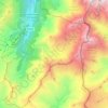 Mapa topográfico Réserve naturelle des Contamines-Montjoie, altitud, relieve