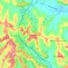 Mapa topográfico Montechiaro d'Asti, altitud, relieve