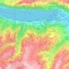 Mapa topográfico Quarten, altitud, relieve
