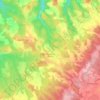 Mapa topográfico Limogne-en-Quercy, altitud, relieve