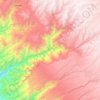 Mapa topográfico Otoca, altitud, relieve