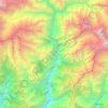 Mapa topográfico Dharche, altitud, relieve