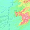 Mapa topográfico Municipio Autónomo Autana, altitud, relieve