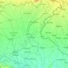 Mapa topográfico Uttar Dinajpur, altitud, relieve