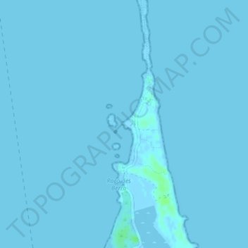 Mapa topográfico Platja de s'Illeta, altitud, relieve