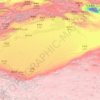 Mapa topográfico Wüste Taklamakan, altitud, relieve