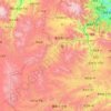 Mapa topográfico བསང་ཆུ་རྫོང་ 夏河县, altitud, relieve