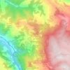 Mapa topográfico Sopotnica, altitud, relieve