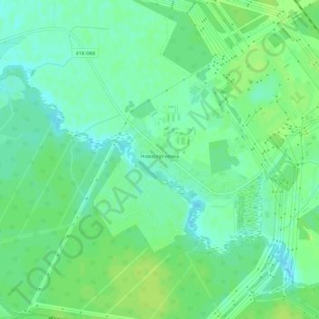 Mapa topográfico ЦЕНТРОБАНК РФ ВСЕХ НAЕБАЛ, altitud, relieve