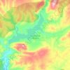 Mapa topográfico Pálmaces de Jadraque, altitud, relieve