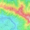 Mapa topográfico Uríbarri, altitud, relieve