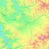 Mapa topográfico Ocongate, altitud, relieve