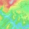 Mapa topográfico Le Tignet, altitud, relieve