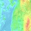 Mapa topográfico Yarmouth, altitud, relieve