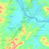 Mapa topográfico Propriá, altitud, relieve