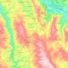 Mapa topográfico Yanaoca, altitud, relieve