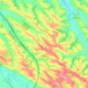 Mapa topográfico Gibel, altitud, relieve