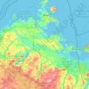Mapa topográfico Western Pomerania, altitud, relieve